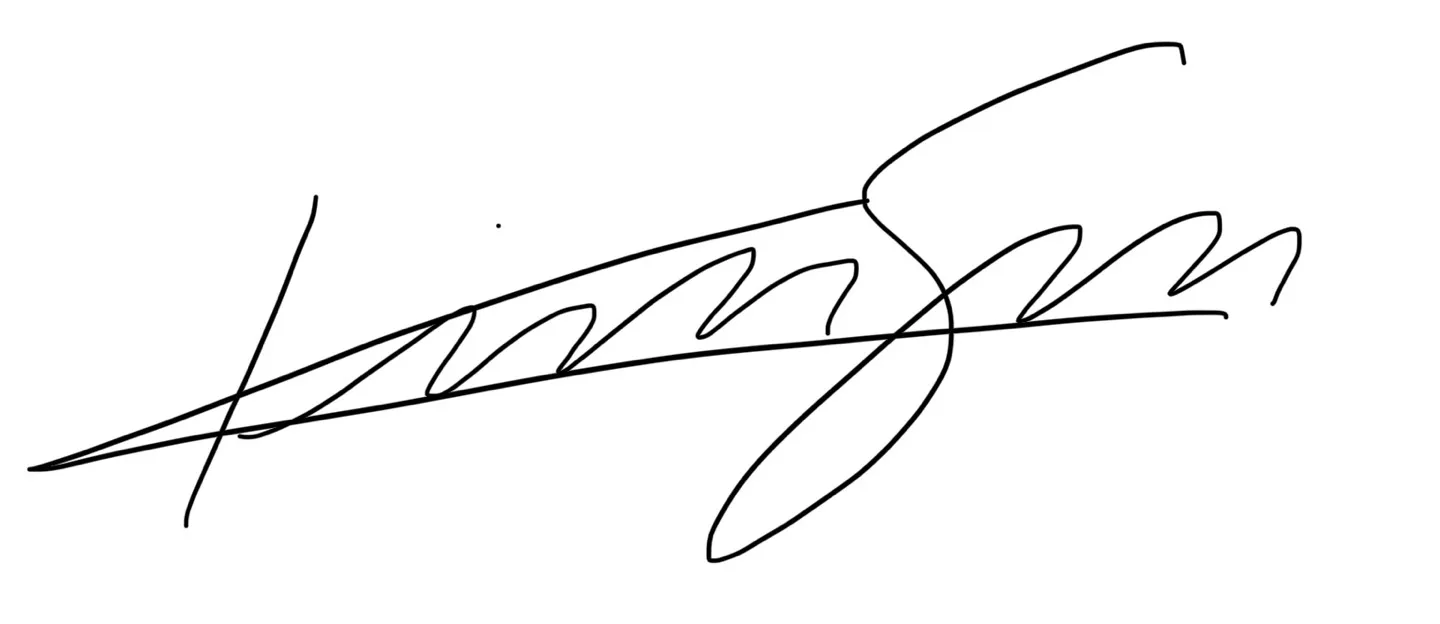 Pastor SungMin Kim's Signature